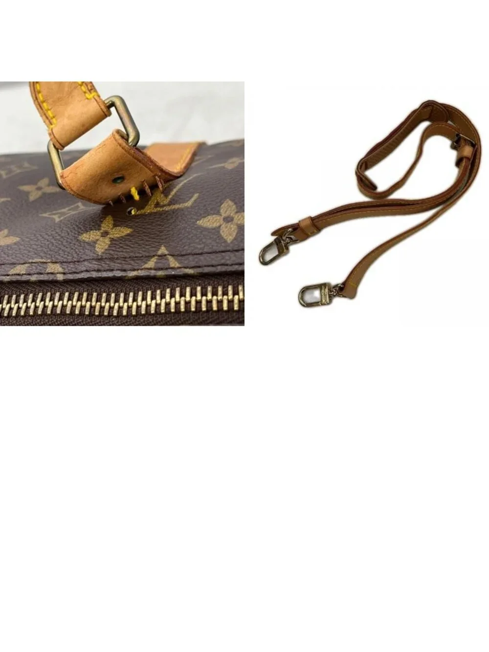 Louis Vuitton Monogram Keepall 55 Boston Bag 1 Screw Removed Brown